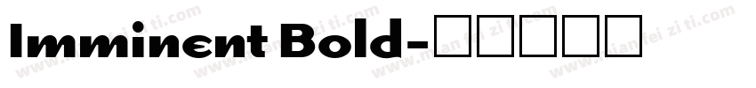 Imminent Bold字体转换